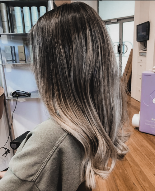 Smoky ash balayage melt
