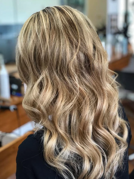 Sun-kissed blonde curls