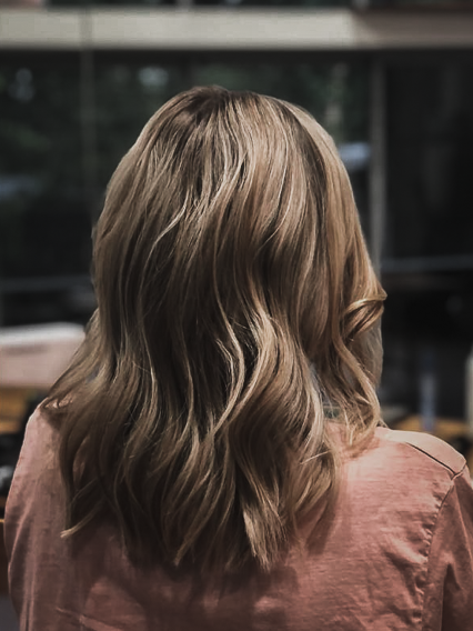 Warm bronde soft waves